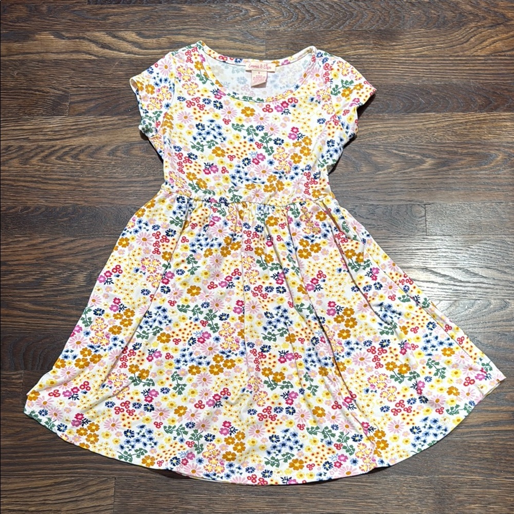 Floral Kids Dress - Multicolor